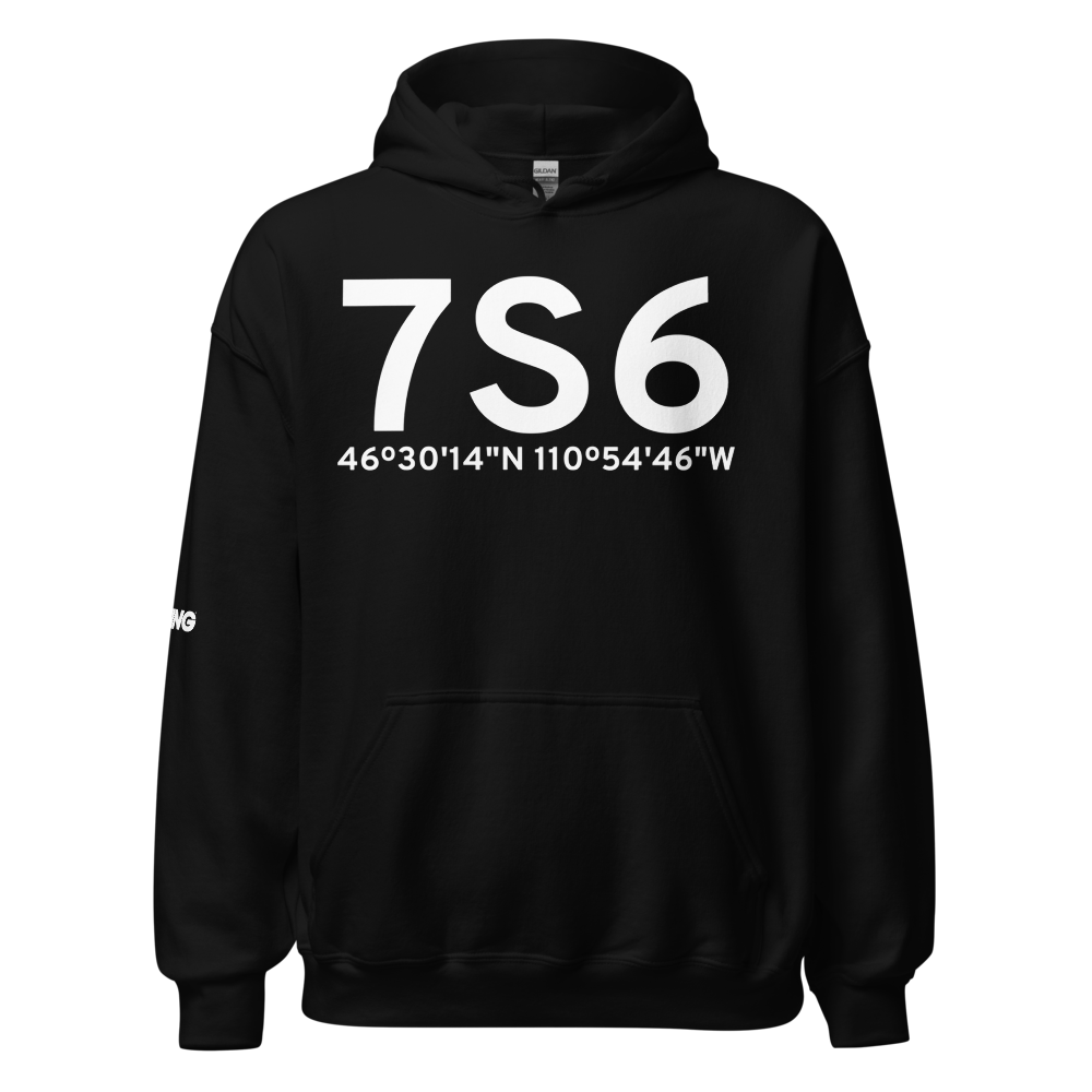 White Sulphur Springs (K7S6) Airport Hoodie Sweatshirt 