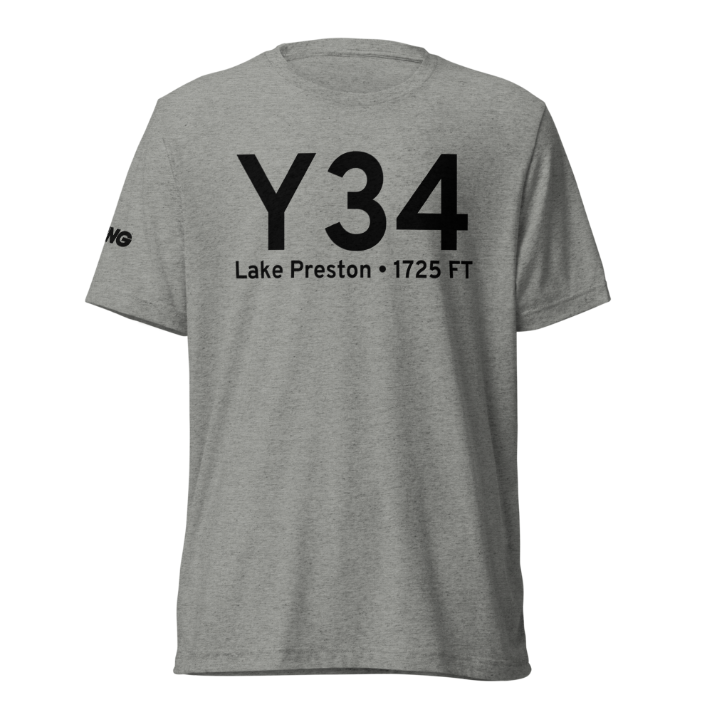 Lake Preston (Y34) Airport Tri-blend T-Shirt 
