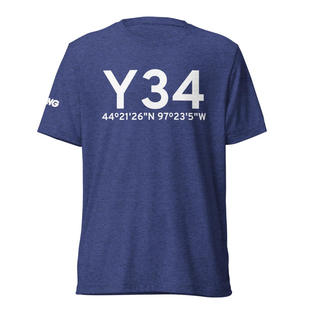 Lake Preston (Y34) Airport Tri-blend T-Shirt 