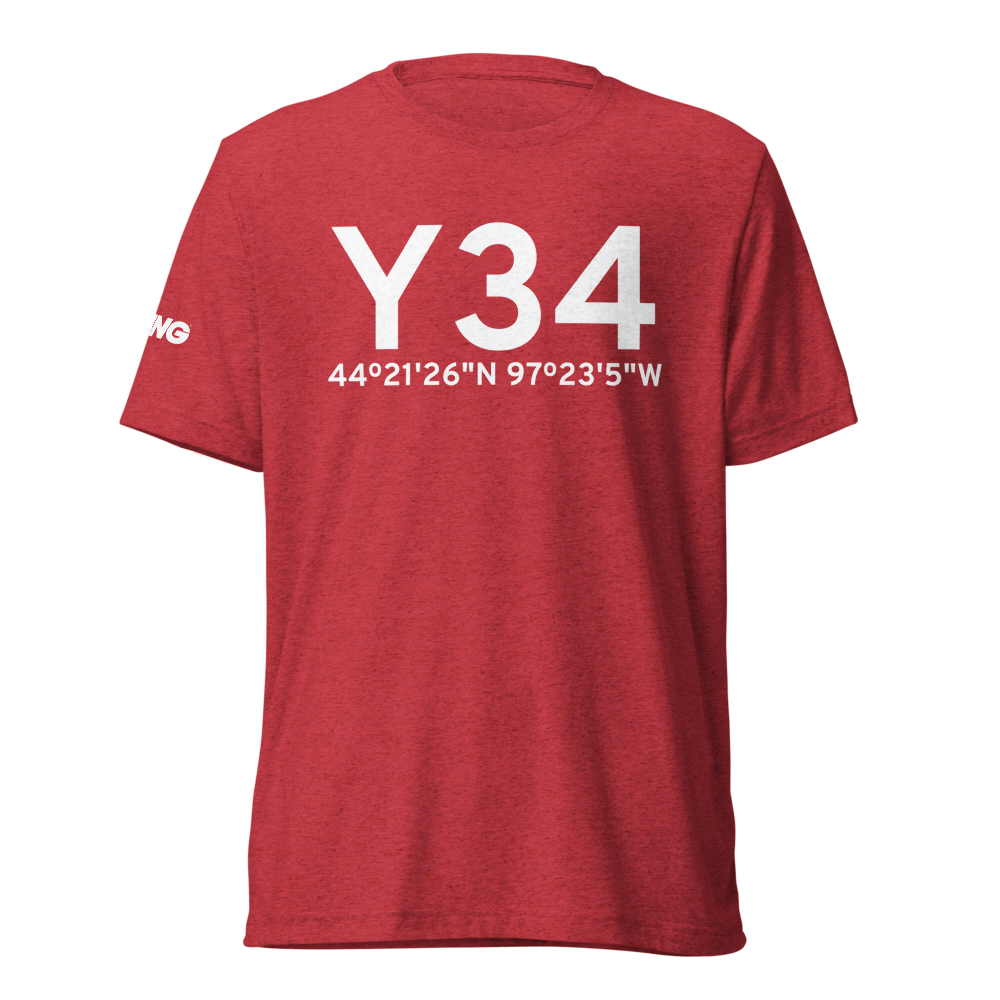 Lake Preston (Y34) Airport Tri-blend T-Shirt 