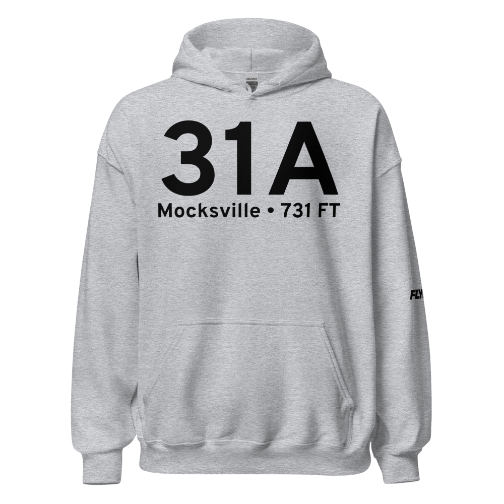 Mocksville (31A) Airport Hoodie Sweatshirt 