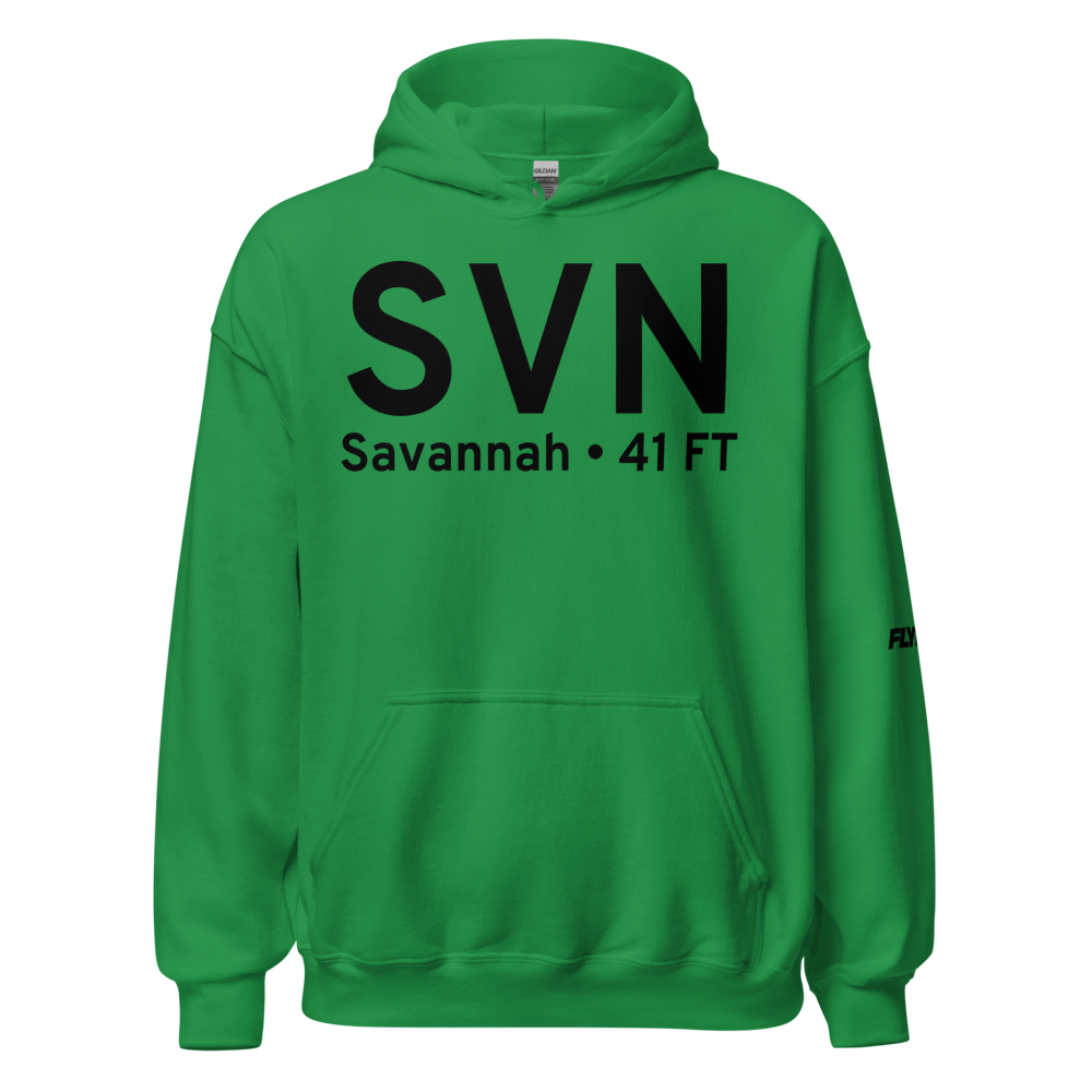 Savannah (KSVN) Airport Hoodie Sweatshirt 