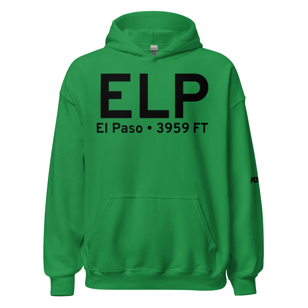 El Paso (KELP) Airport Hoodie Sweatshirt 