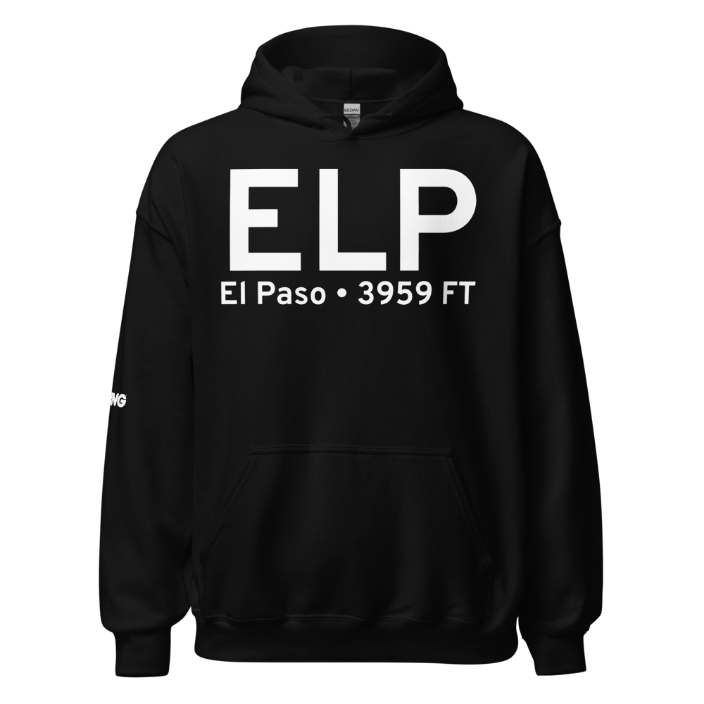 El Paso (KELP) Airport Hoodie Sweatshirt 