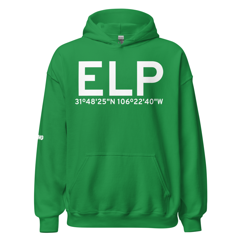 El Paso (KELP) Airport Hoodie Sweatshirt 