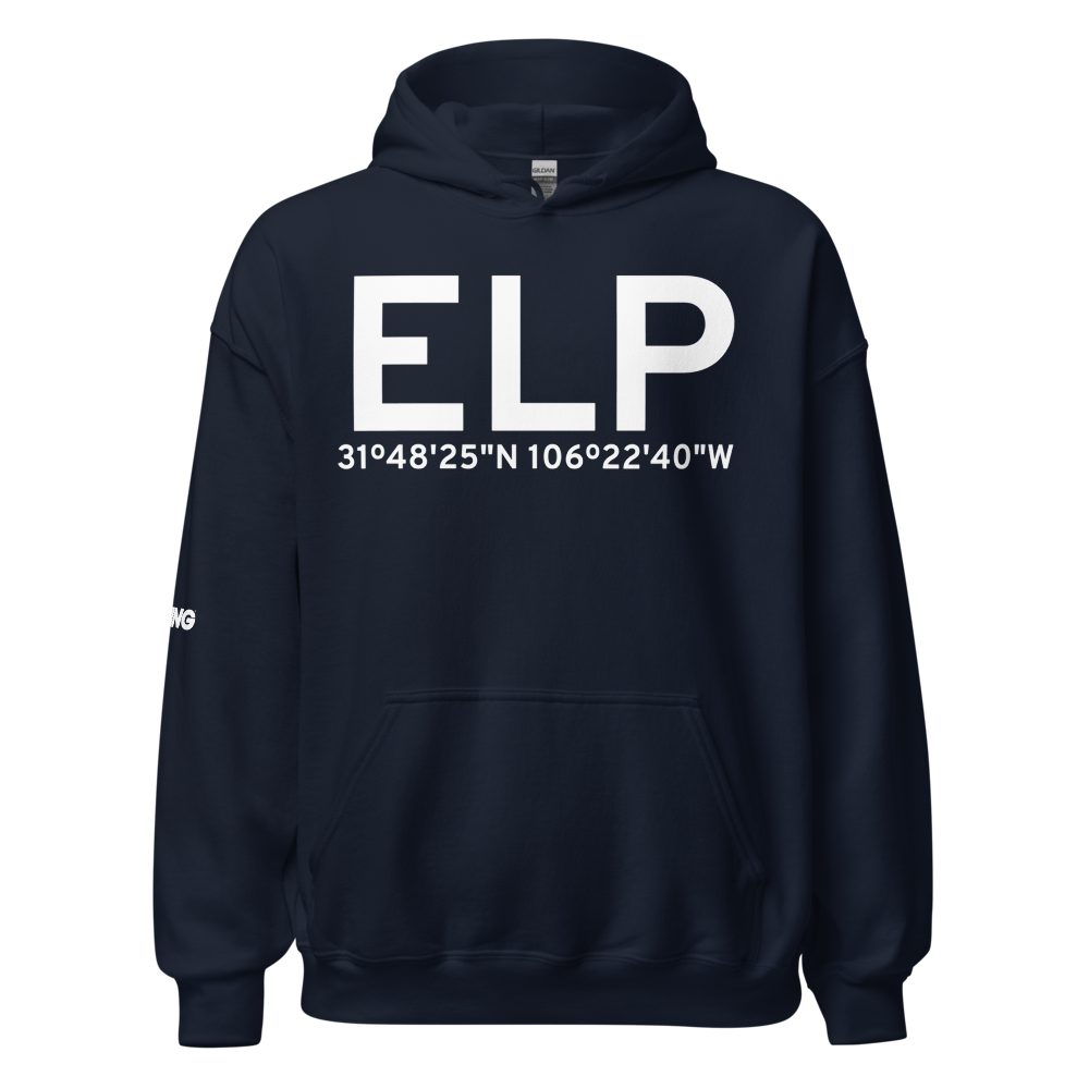 El Paso (KELP) Airport Hoodie Sweatshirt 
