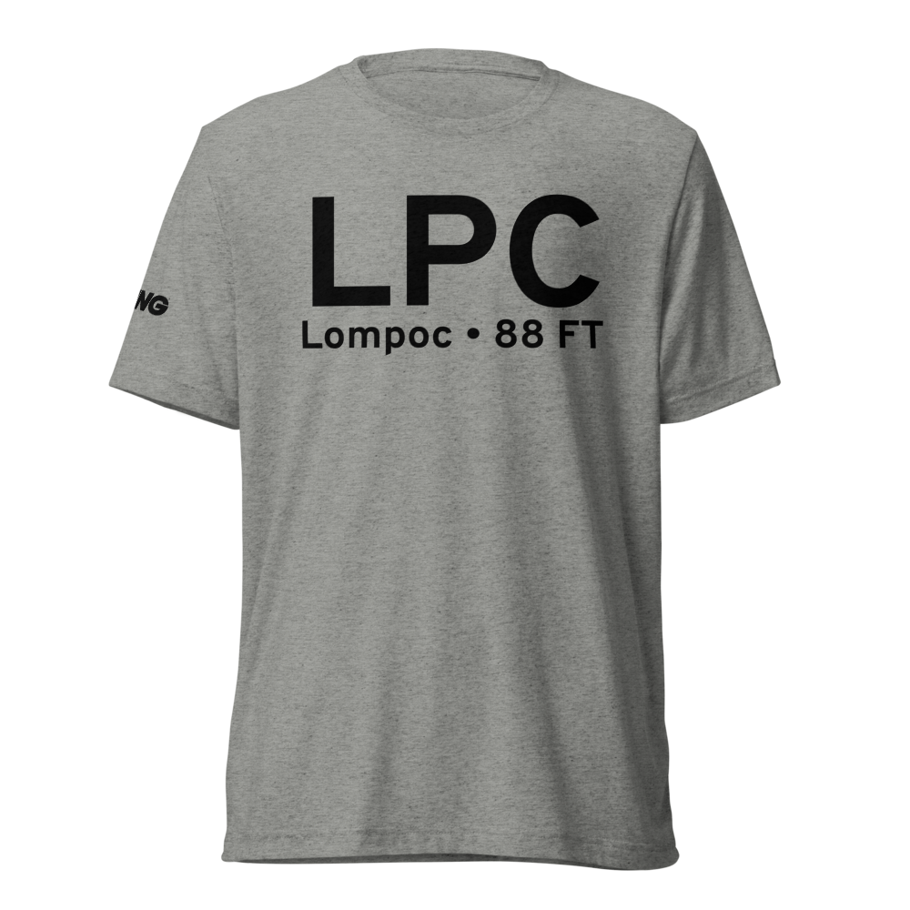 Lompoc (KLPC) Airport Tri-blend T-Shirt 