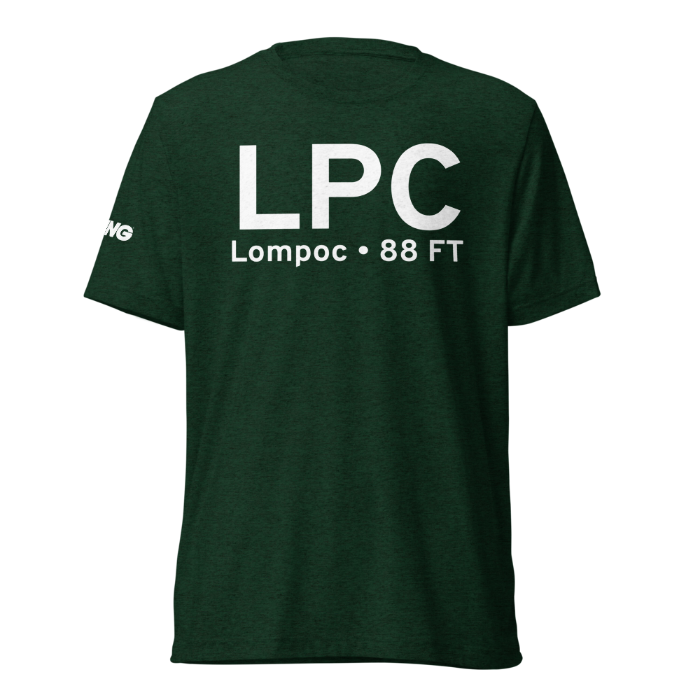 Lompoc (KLPC) Airport Tri-blend T-Shirt 