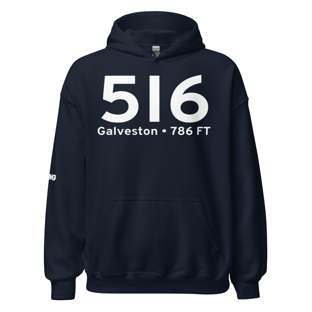 Galveston (5I6) Airport Hoodie Sweatshirt 