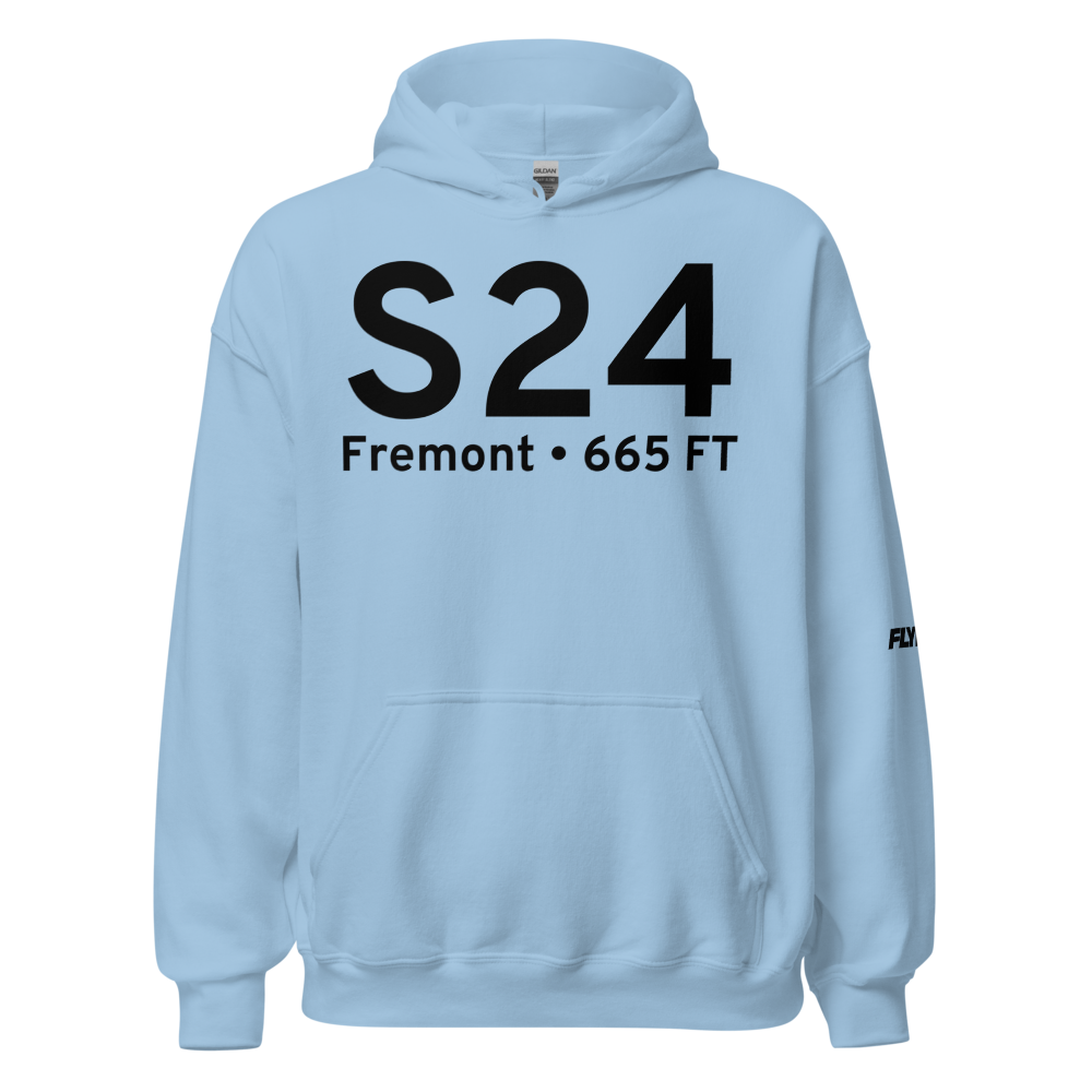 Fremont (KS24) Airport Hoodie Sweatshirt 