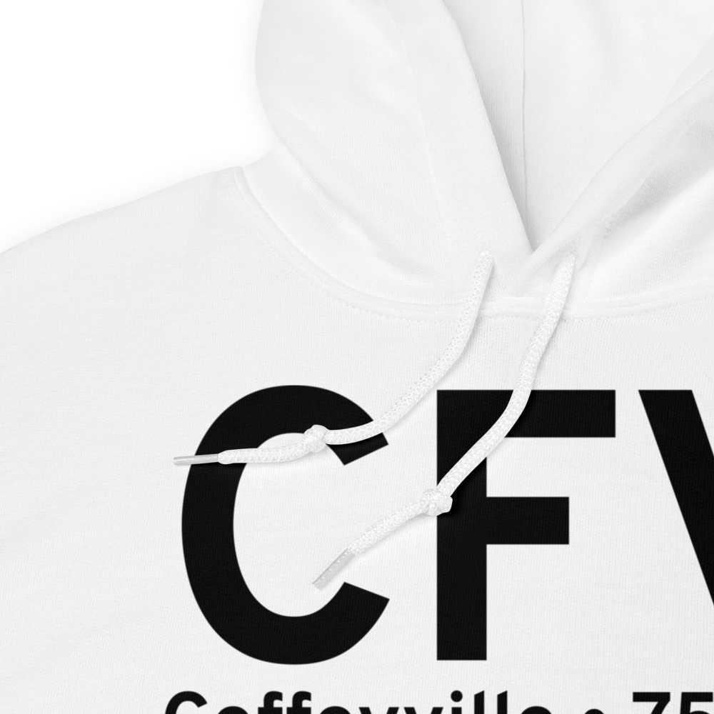 Coffeyville (KCFV) Airport Hoodie Sweatshirt 
