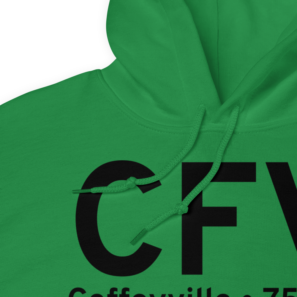 Coffeyville (KCFV) Airport Hoodie Sweatshirt 