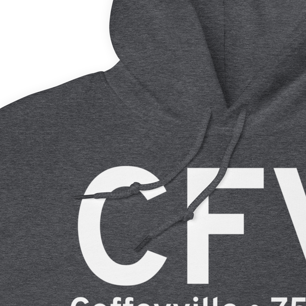 Coffeyville (KCFV) Airport Hoodie Sweatshirt 