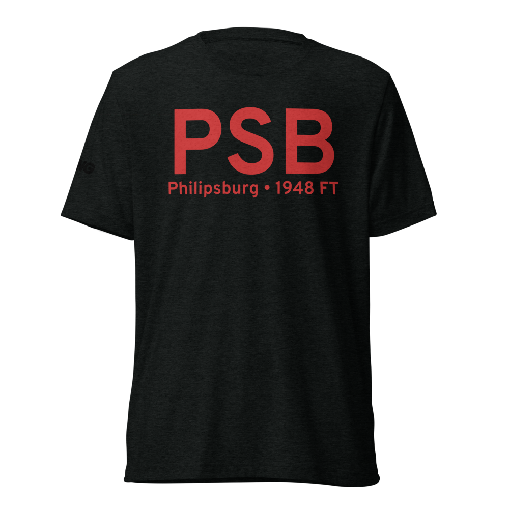 Philipsburg (KPSB) Airport Tri-blend T-Shirt 