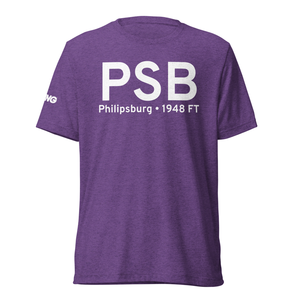 Philipsburg (KPSB) Airport Tri-blend T-Shirt 