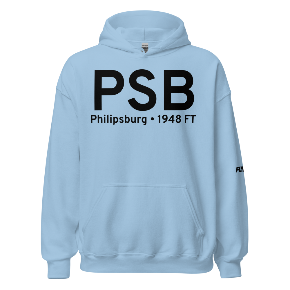 Philipsburg (KPSB) Airport Hoodie Sweatshirt 
