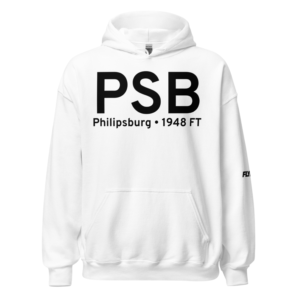 Philipsburg (KPSB) Airport Hoodie Sweatshirt 