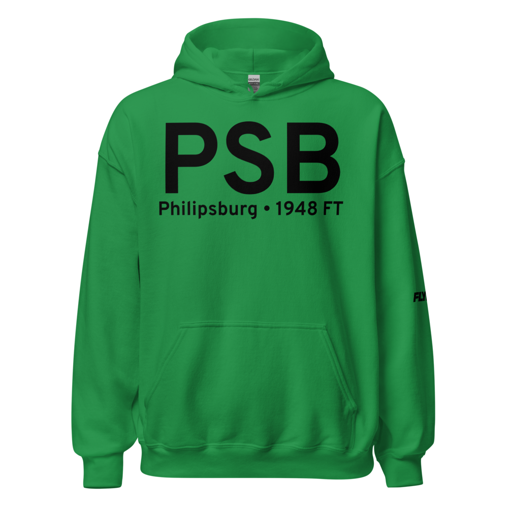 Philipsburg (KPSB) Airport Hoodie Sweatshirt 