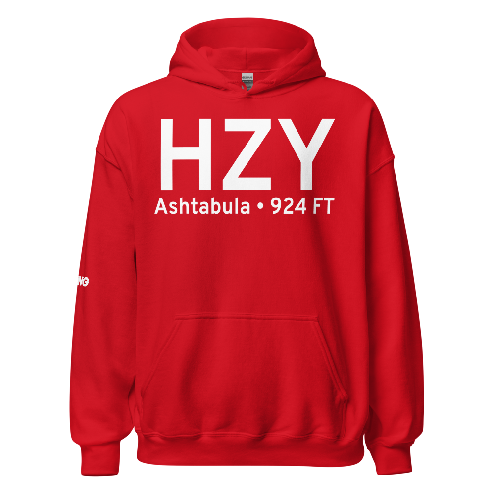 Ashtabula (KHZY) Airport Hoodie Sweatshirt 