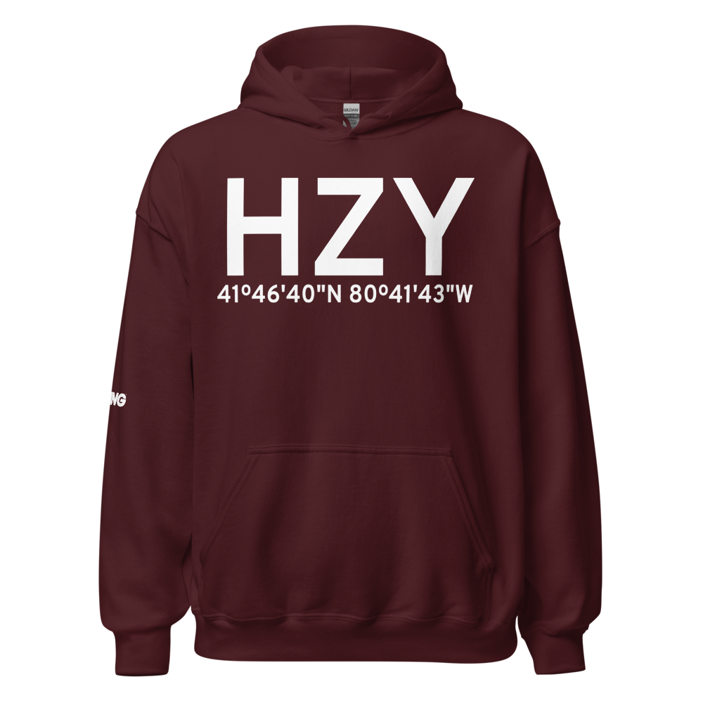 Ashtabula (KHZY) Airport Hoodie Sweatshirt 