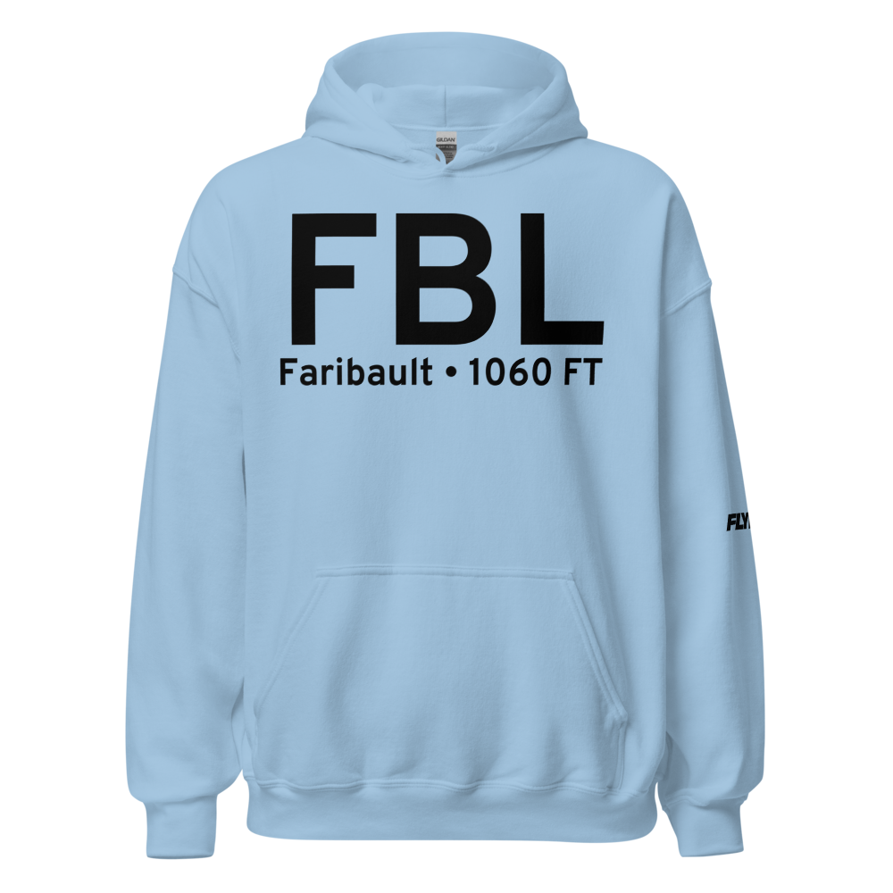 Faribault (KFBL) Airport Hoodie Sweatshirt 