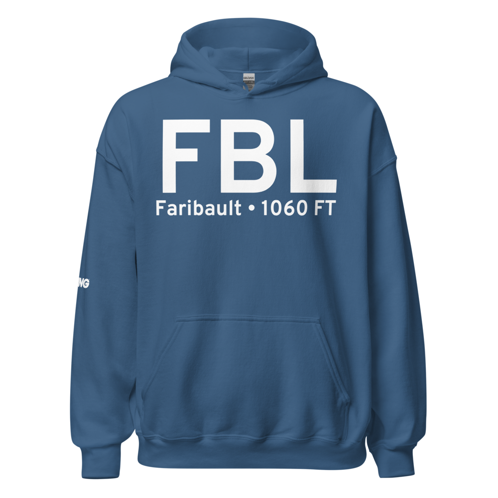 Faribault (KFBL) Airport Hoodie Sweatshirt 