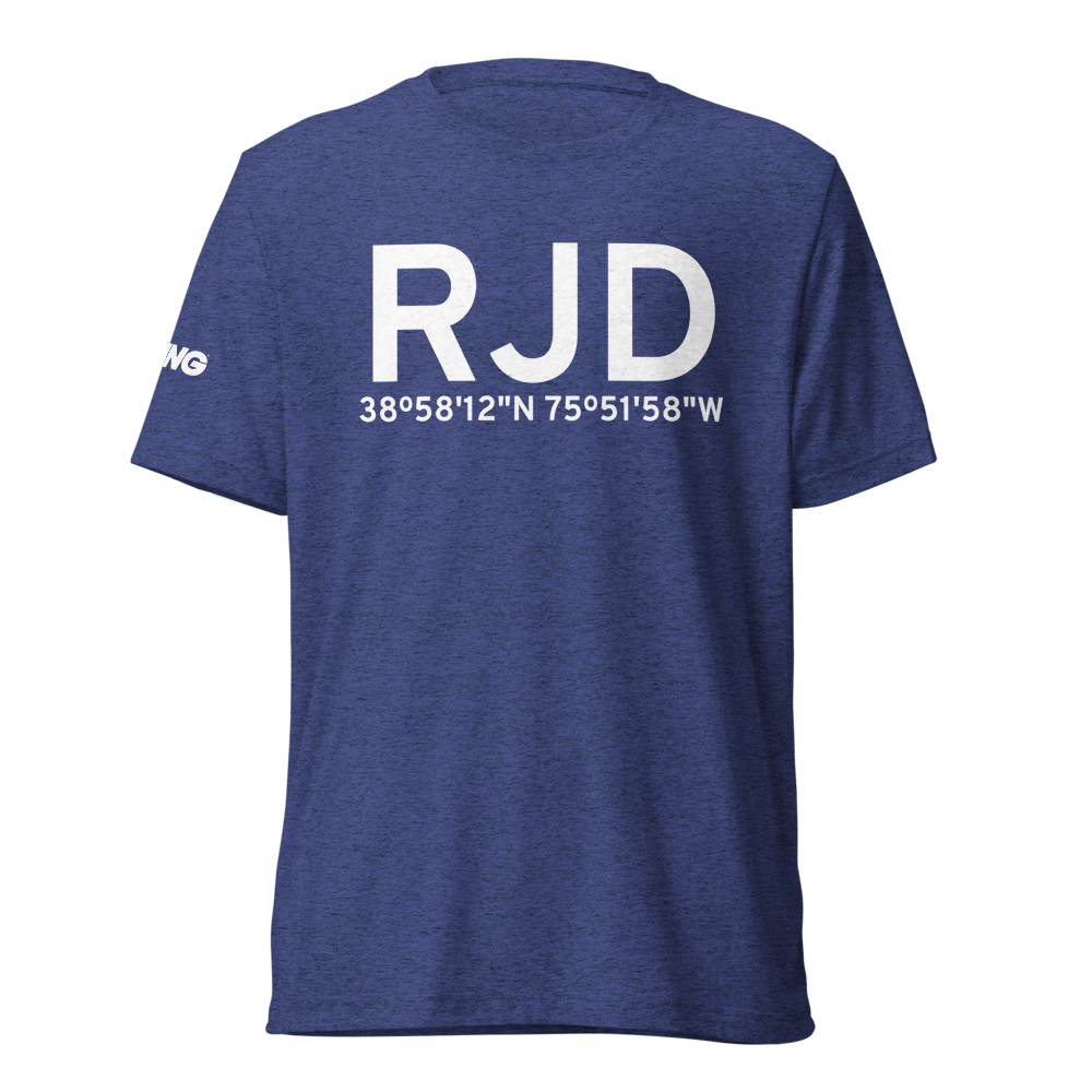 Ridgely (KRJD) Airport Tri-blend T-Shirt 