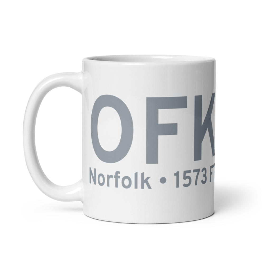 Norfolk (KOFK) Airport Mug 