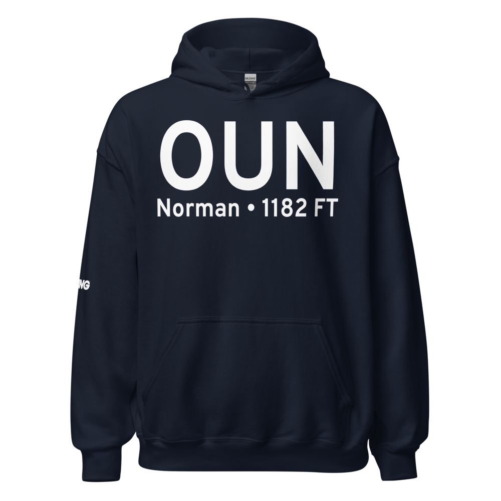 Norman (KOUN) Airport Hoodie Sweatshirt 