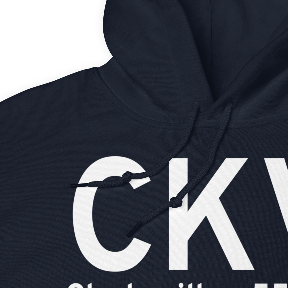 Clarksville (KCKV) Airport Hoodie Sweatshirt 