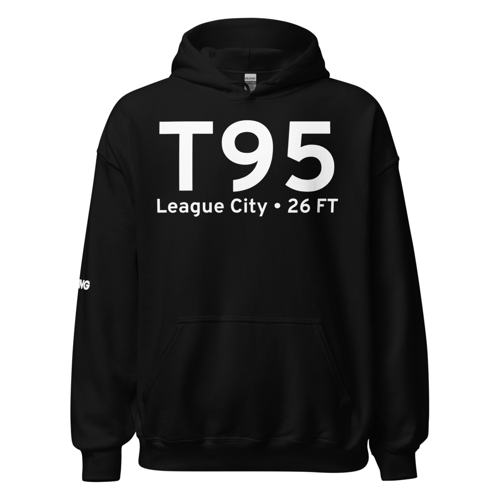 League City (T95) Airport Hoodie Sweatshirt 