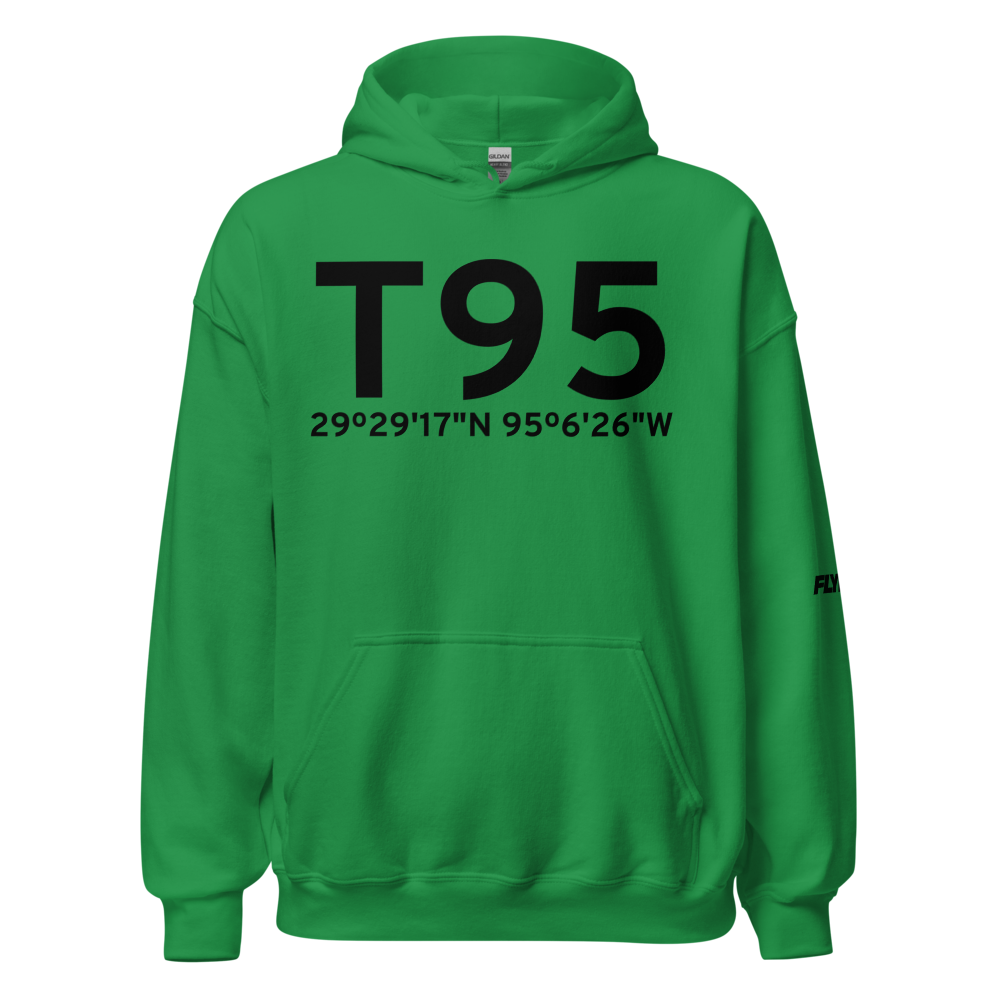 League City (T95) Airport Hoodie Sweatshirt 