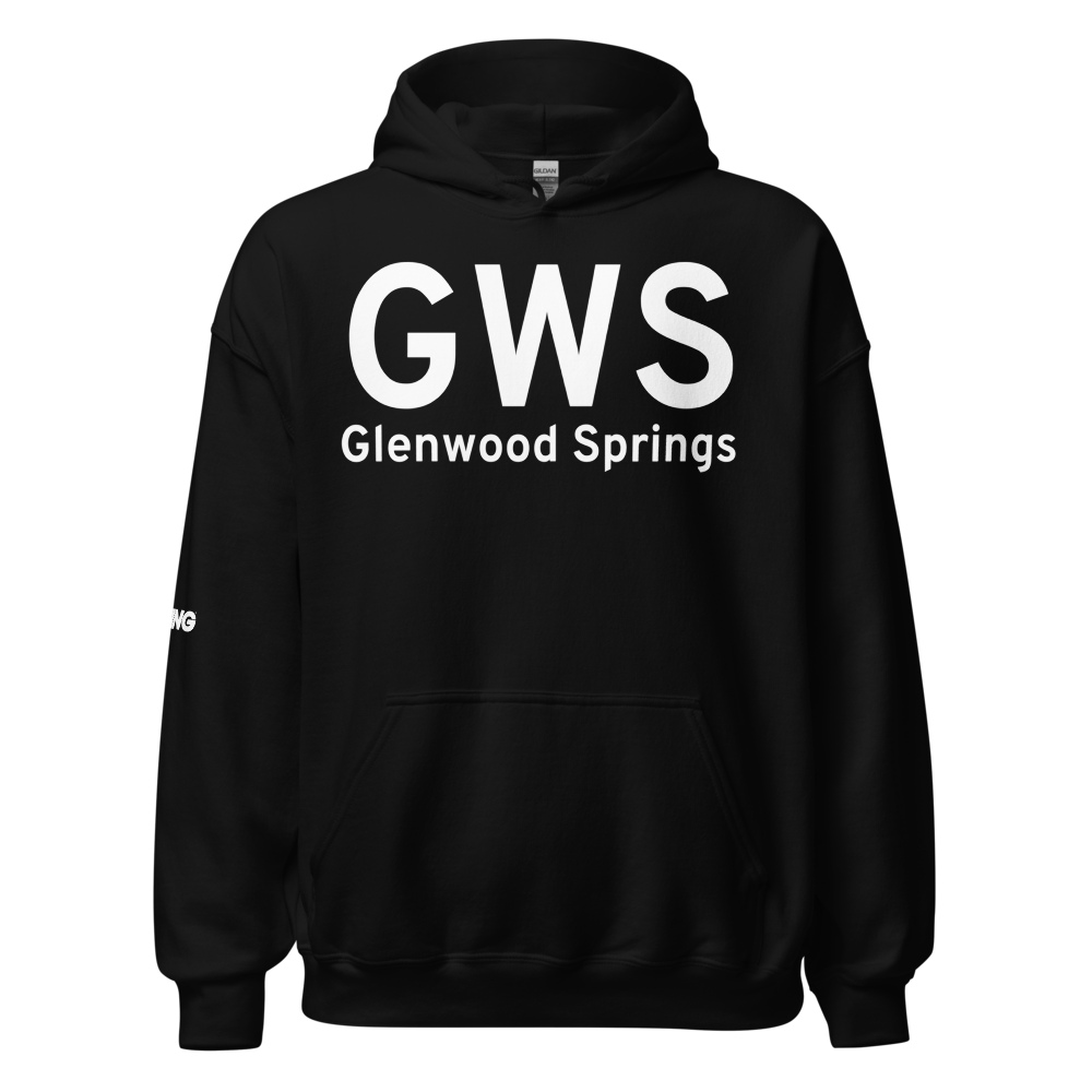 Glenwood Springs (KGWS) Airport Hoodie Sweatshirt 