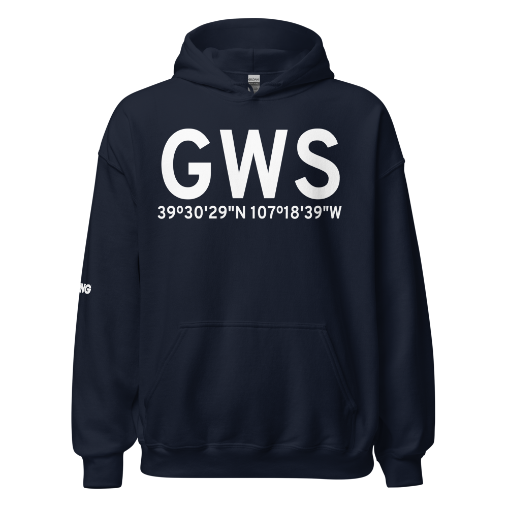 Glenwood Springs (KGWS) Airport Hoodie Sweatshirt 