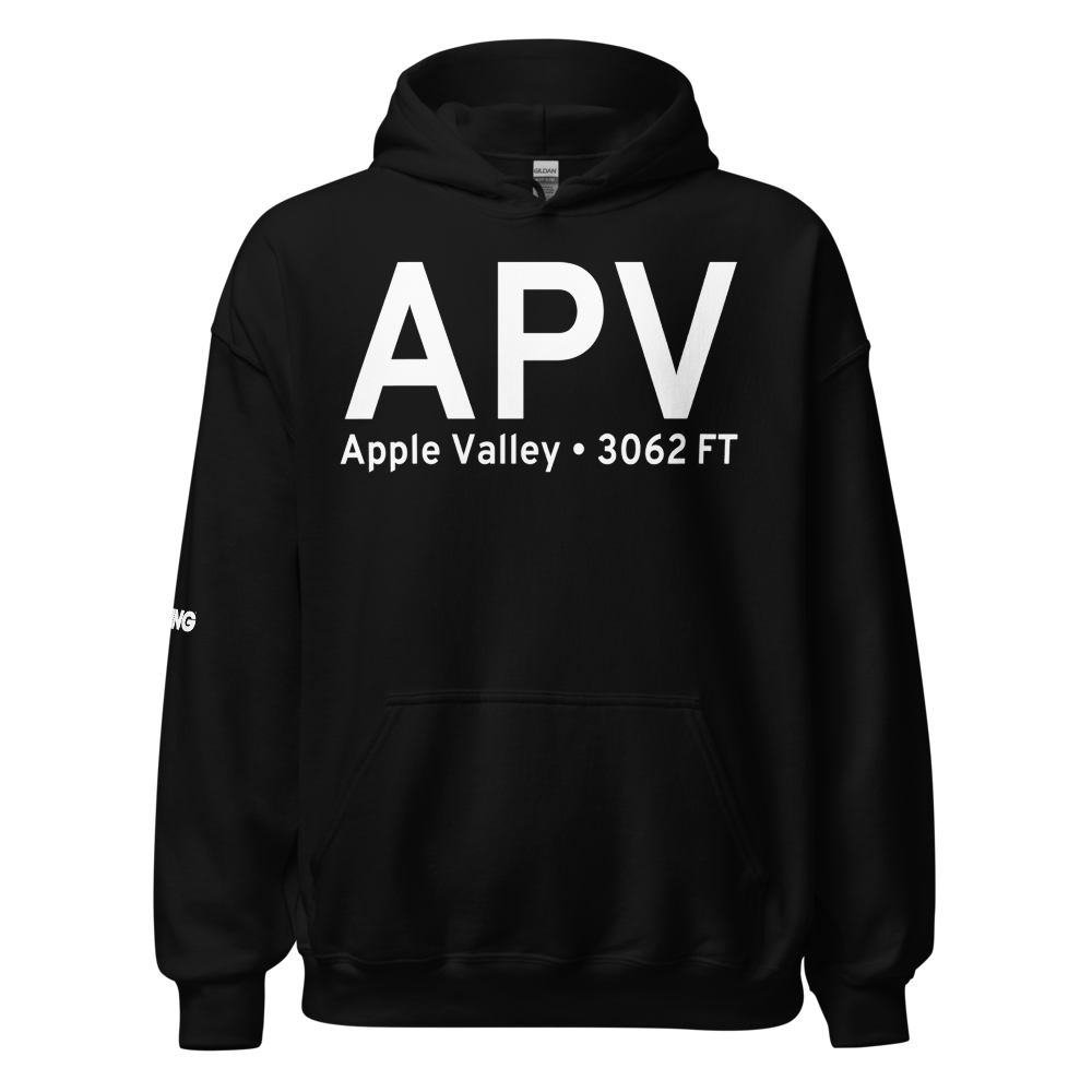 Apple Valley (KAPV) Airport Hoodie Sweatshirt 
