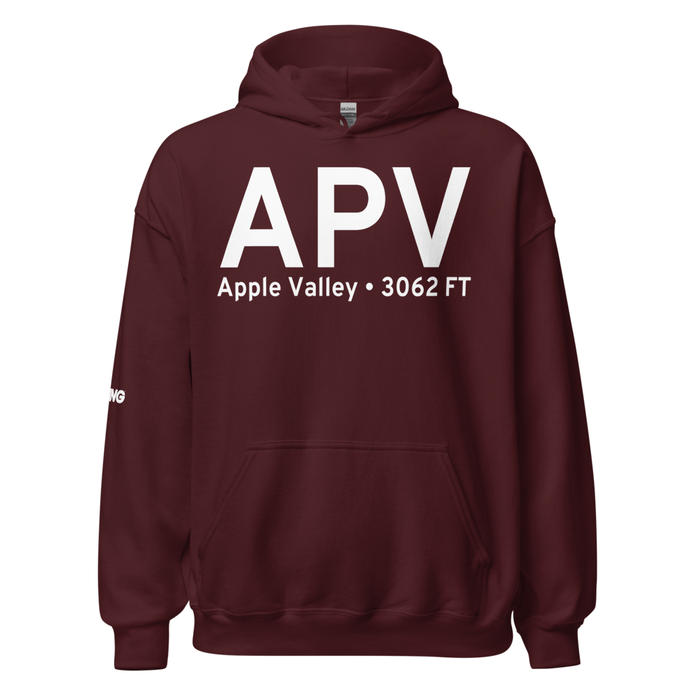 Apple Valley (KAPV) Airport Hoodie Sweatshirt 