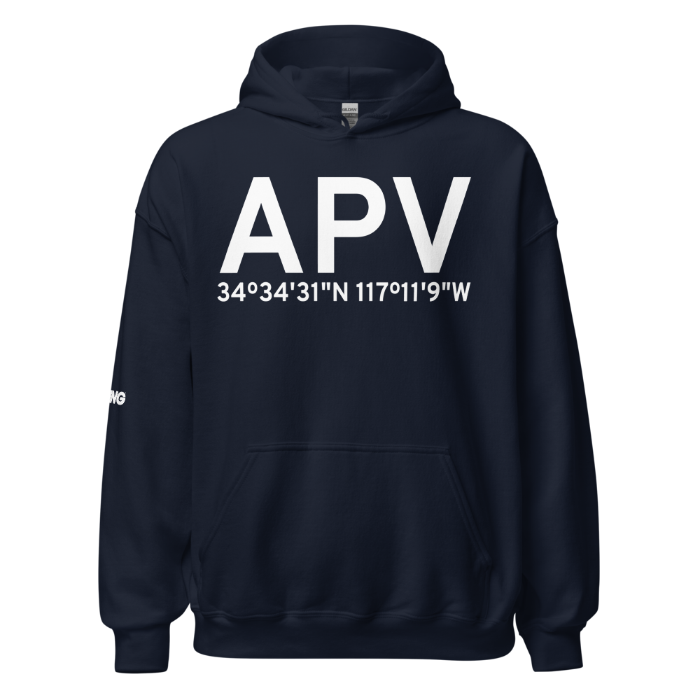 Apple Valley (KAPV) Airport Hoodie Sweatshirt 