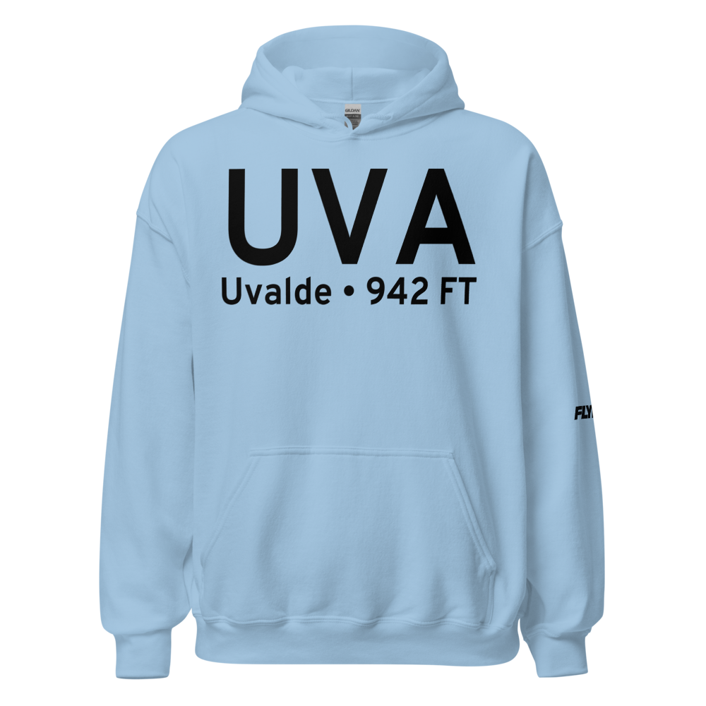 Uvalde (KUVA) Airport Hoodie Sweatshirt 