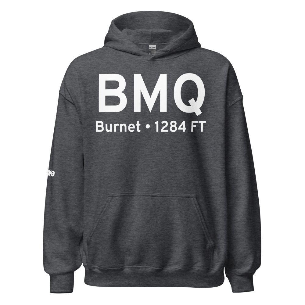 Burnet (KBMQ) Airport Hoodie Sweatshirt 