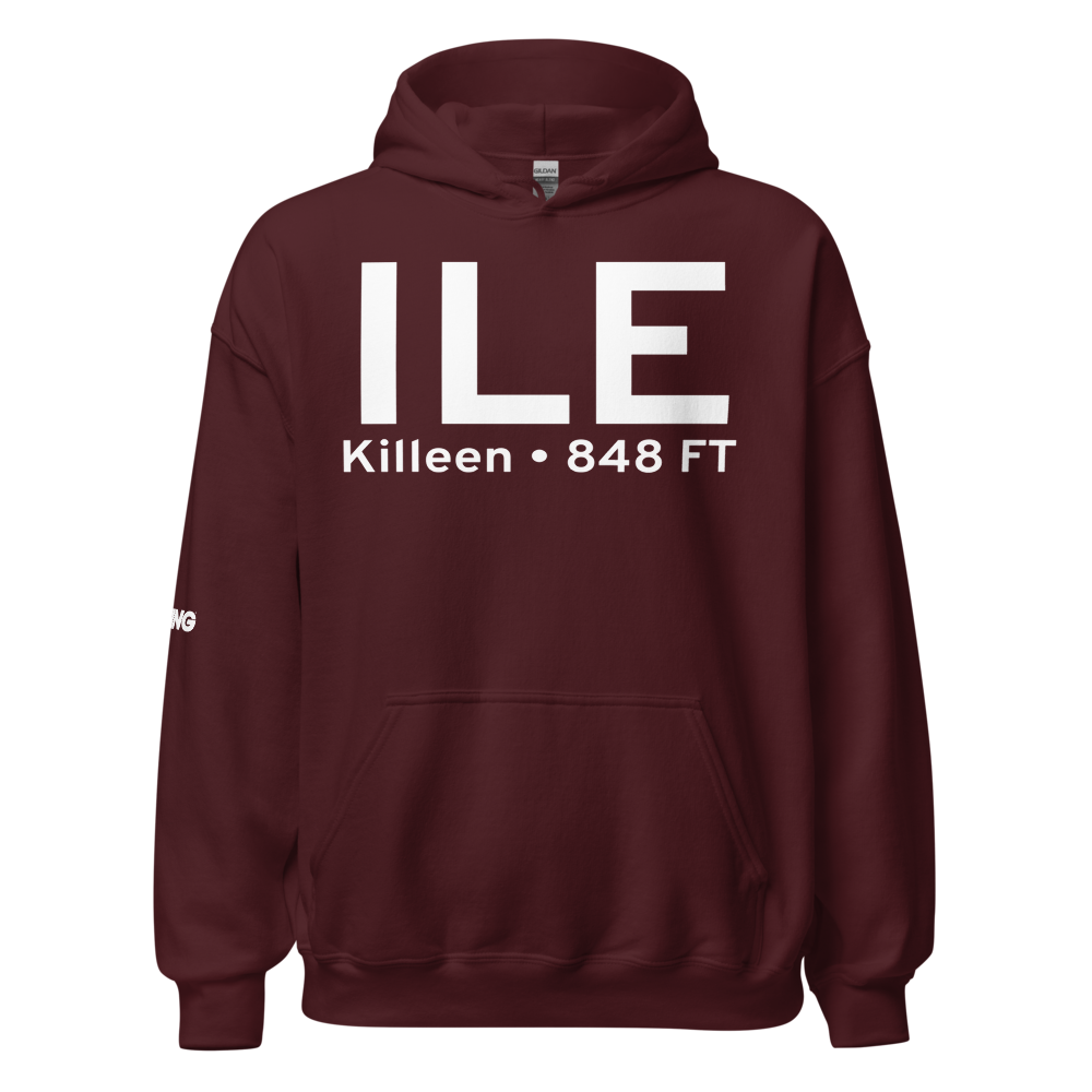 Killeen (KILE) Airport Hoodie Sweatshirt 