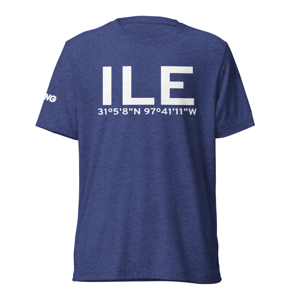 Killeen (KILE) Airport Tri-blend T-Shirt 