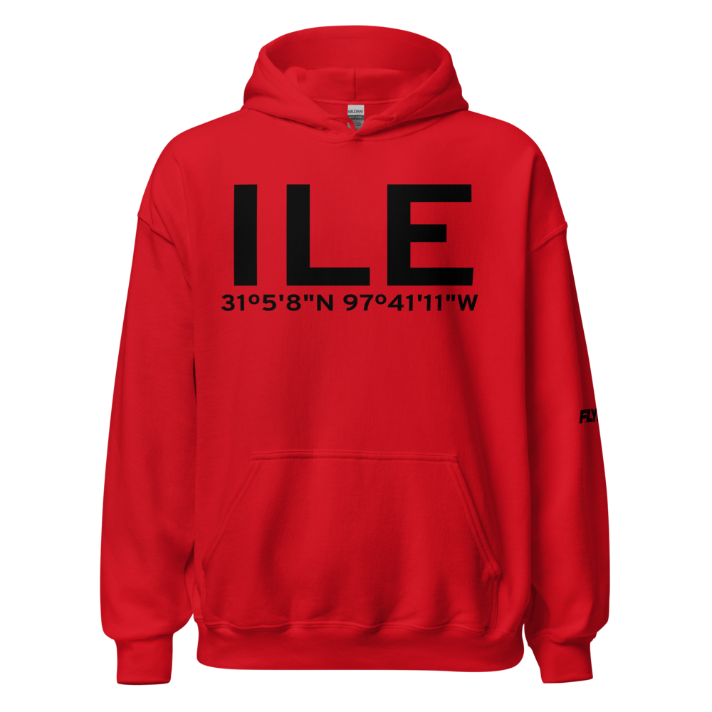 Killeen (KILE) Airport Hoodie Sweatshirt 