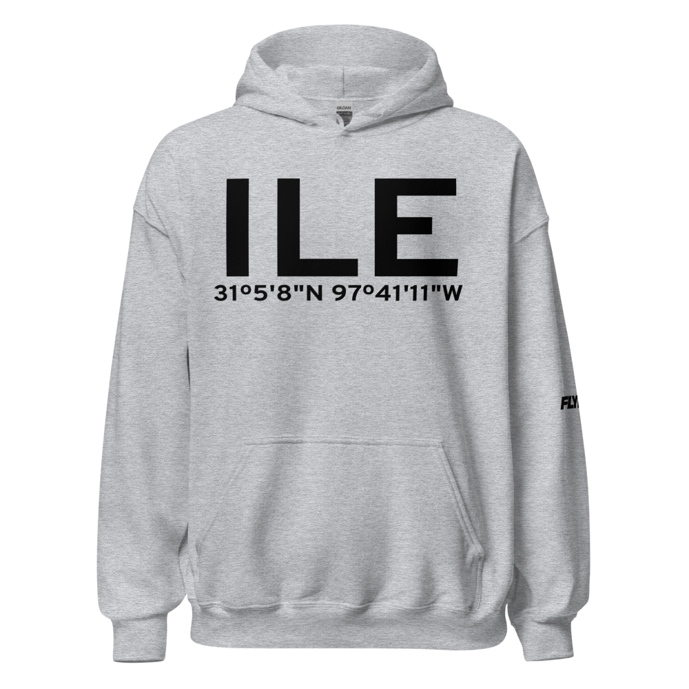 Killeen (KILE) Airport Hoodie Sweatshirt 