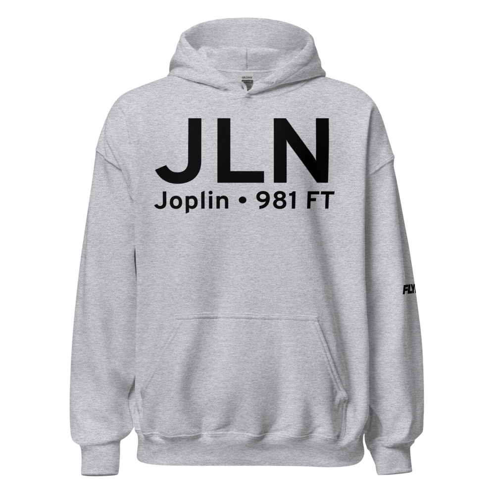 Joplin (KJLN) Airport Hoodie Sweatshirt 