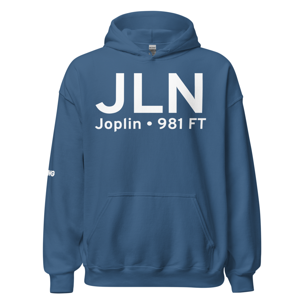 Joplin (KJLN) Airport Hoodie Sweatshirt 