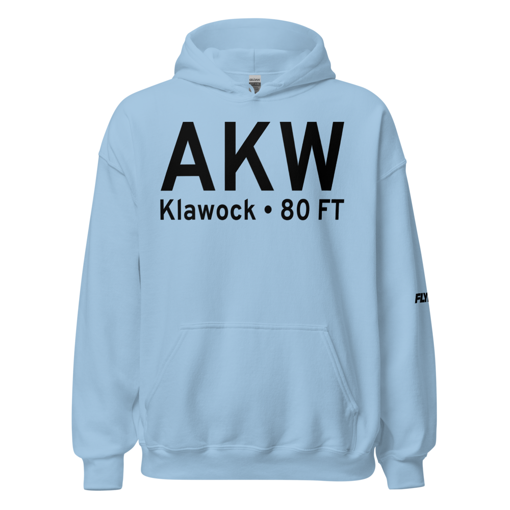 Klawock (PAKW) Airport Hoodie Sweatshirt 
