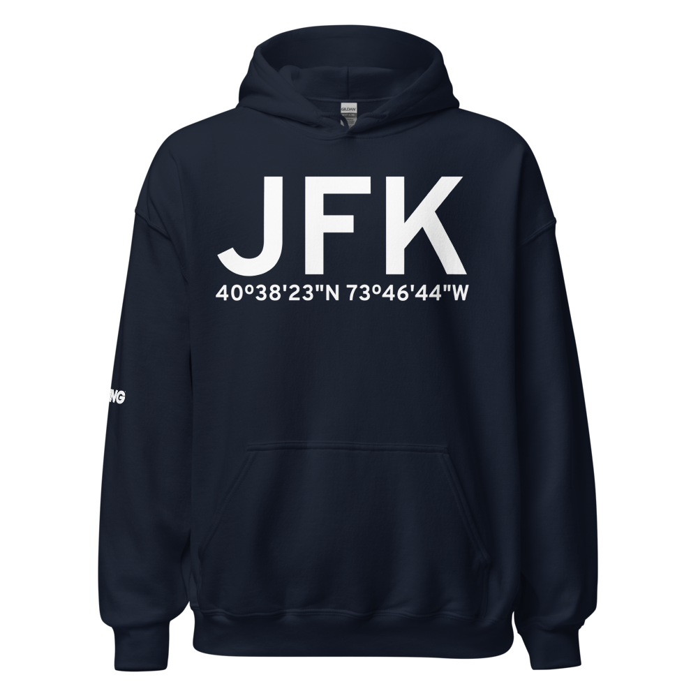 New York (KJFK) Airport Hoodie Sweatshirt 
