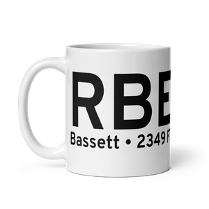 Bassett (KRBE) Airport Mug