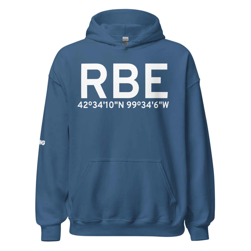 Bassett (KRBE) Airport Hoodie Sweatshirt 