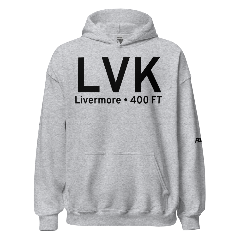 Livermore (KLVK) Airport Hoodie Sweatshirt 